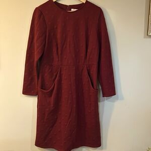 Anthropology Hutch textured long-sleeve pocketed mini dress Size XXL NWOT